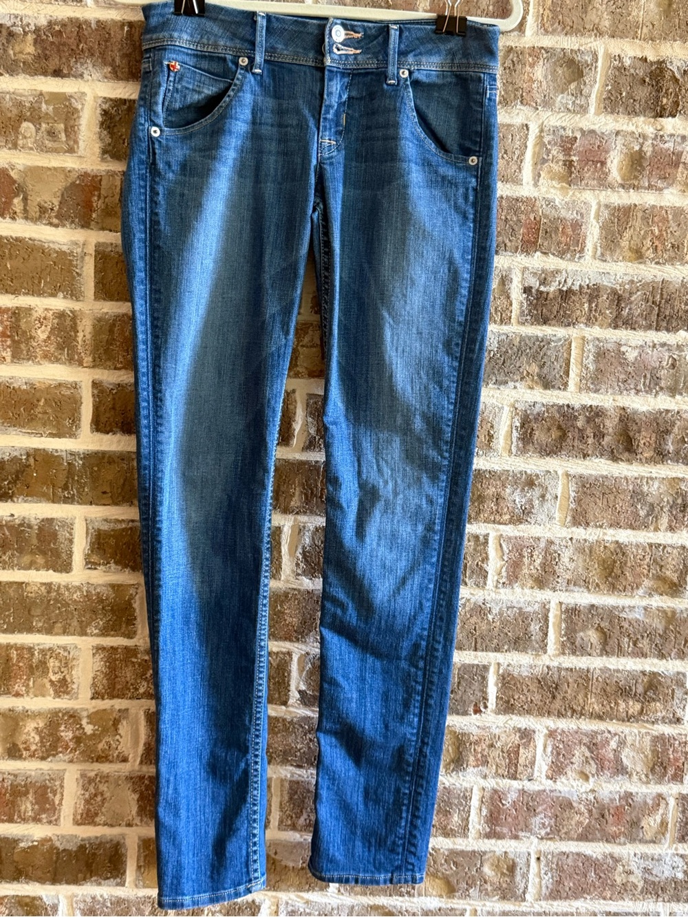 Hudson Signature Flap Pocket Skinny Jeans